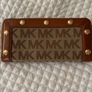 Michael Kors gold studded wallet